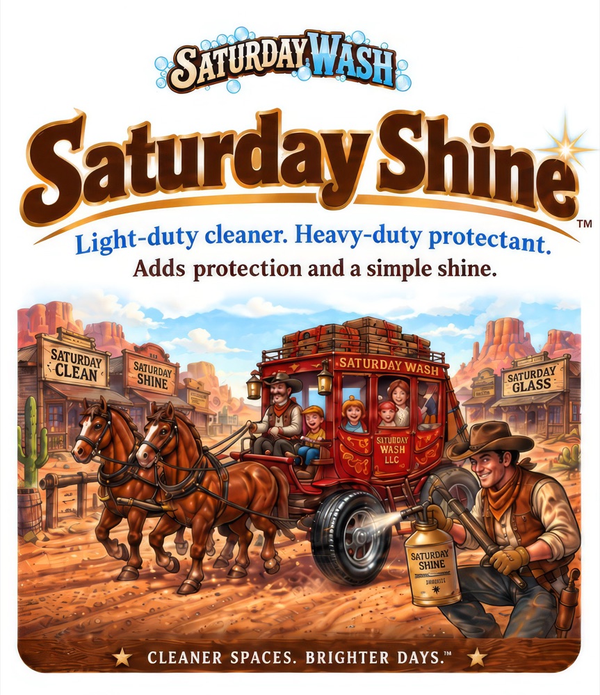 Front label of Saturday Shine.